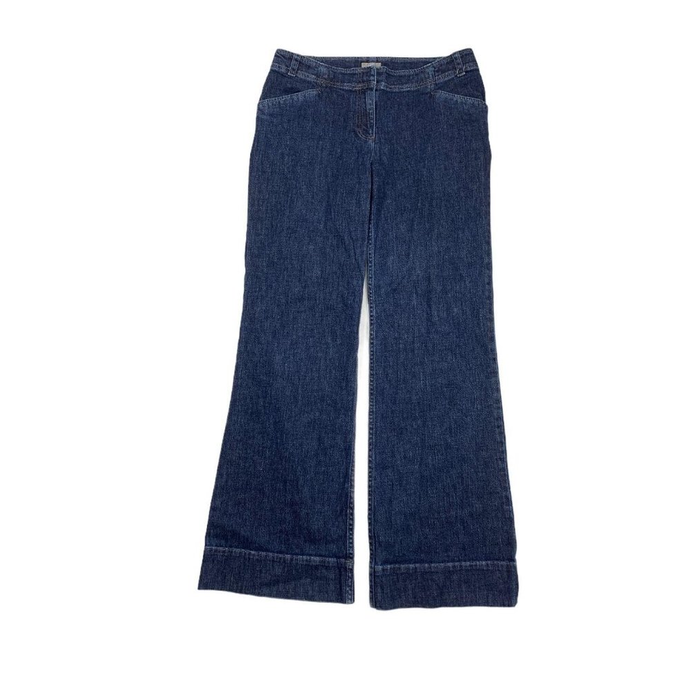 J. Jill 6 Kick Flare Jeans 32 X 31 .5 Dark